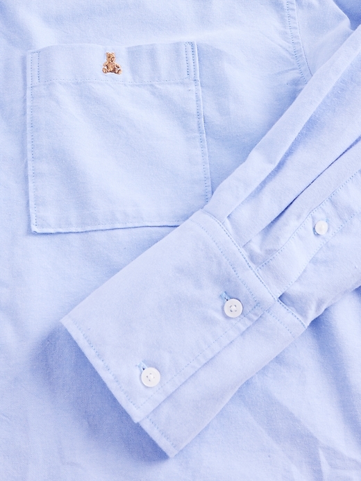 crop-shirt aus bio-baumwolle mit geradem saum