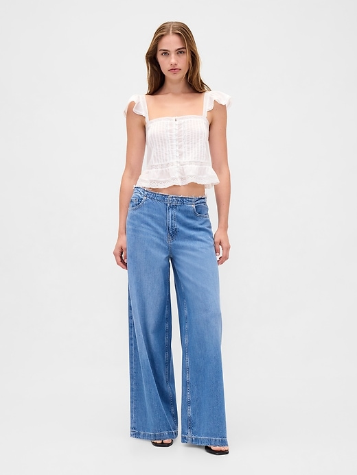 spitzen-rüschen-voile-schößchen-crop-top