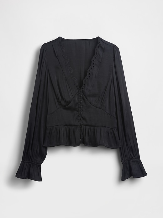 Ösen-v-ausschnitt-peplum-top
