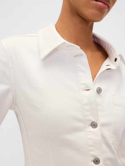 jeanshemd mit gürtel