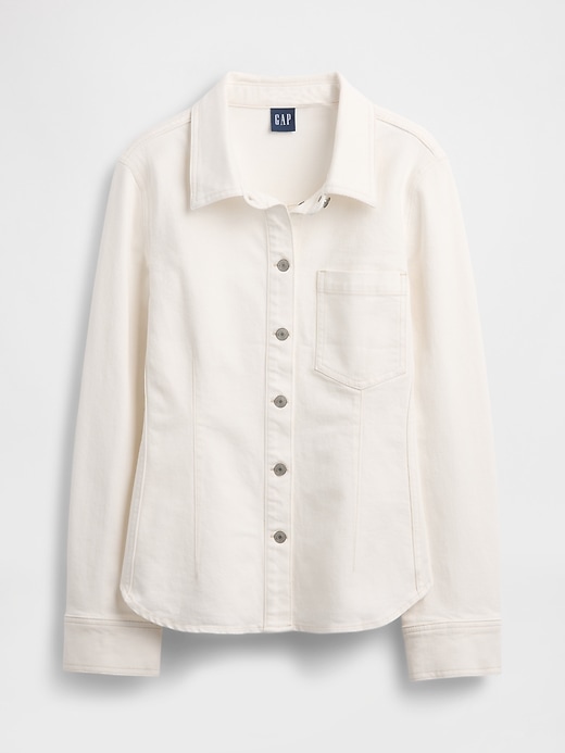jeanshemd mit gürtel