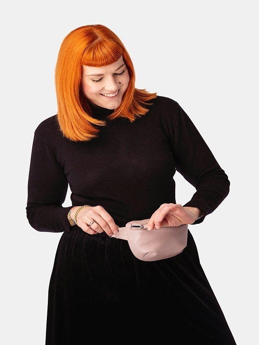 kibou mini gürteltasche aus veganem leder