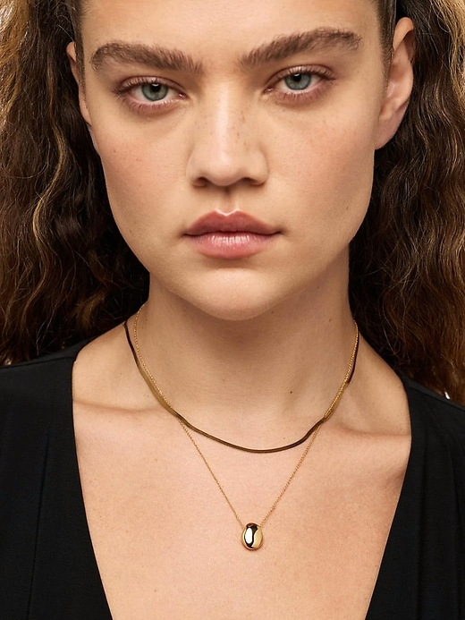 ana luisa gold mini pebble halskette