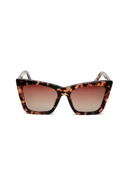 Übergroße cat-eye-sonnenbrille