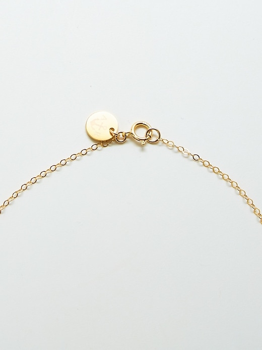 admiral row gold crescent moon halskette