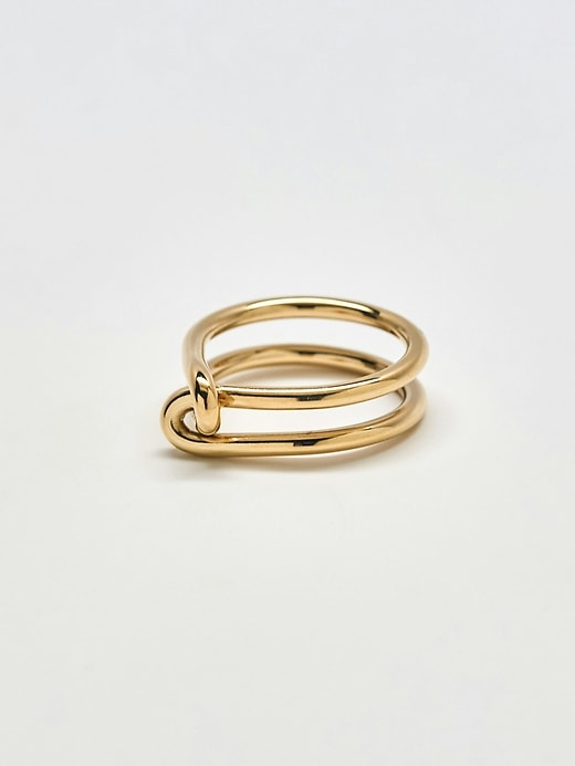 admiral row gold doppelknotenring