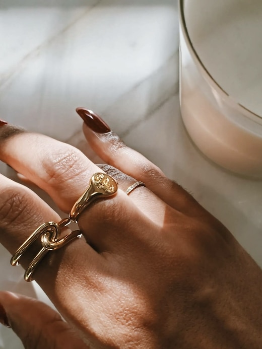 admiral row gold doppelknotenring