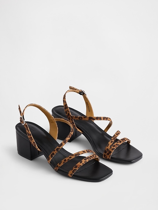 riemchensandalen mit blockabsatz