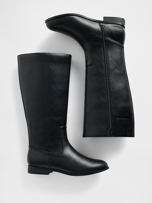 reitstiefel aus veganem leder