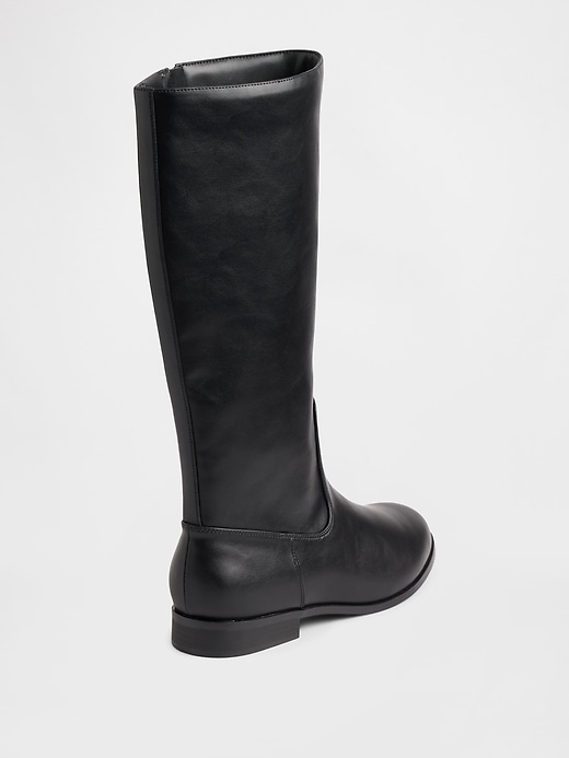 reitstiefel aus veganem leder
