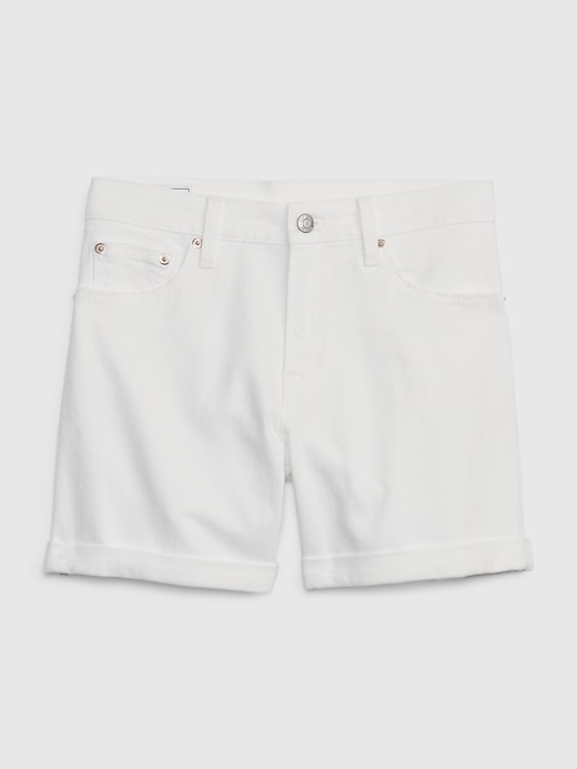 5 mid rise girlfriend shorts