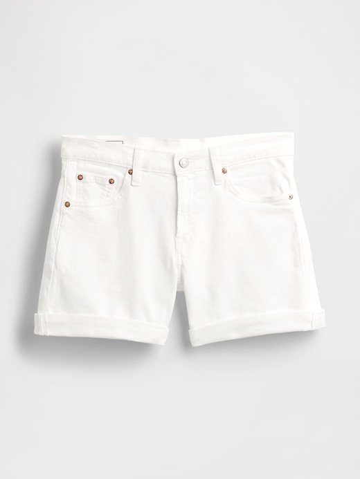 5 mid rise girlfriend shorts