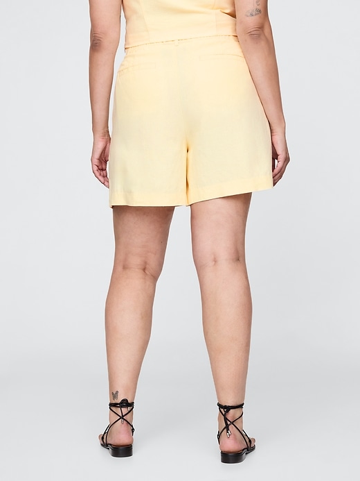 365 high rise leinenmischung shorts