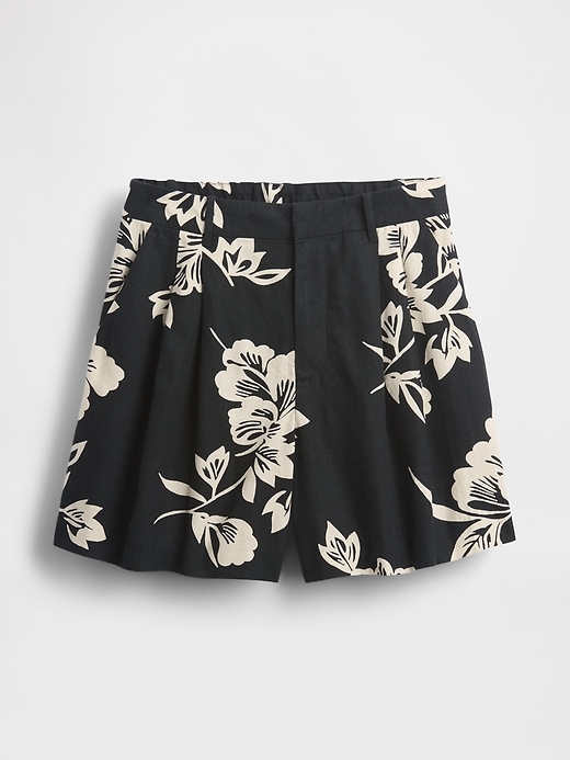365 high rise leinenmischung shorts