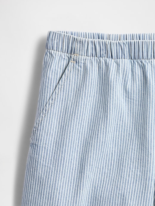 mid-rise easy denim boxer shorts