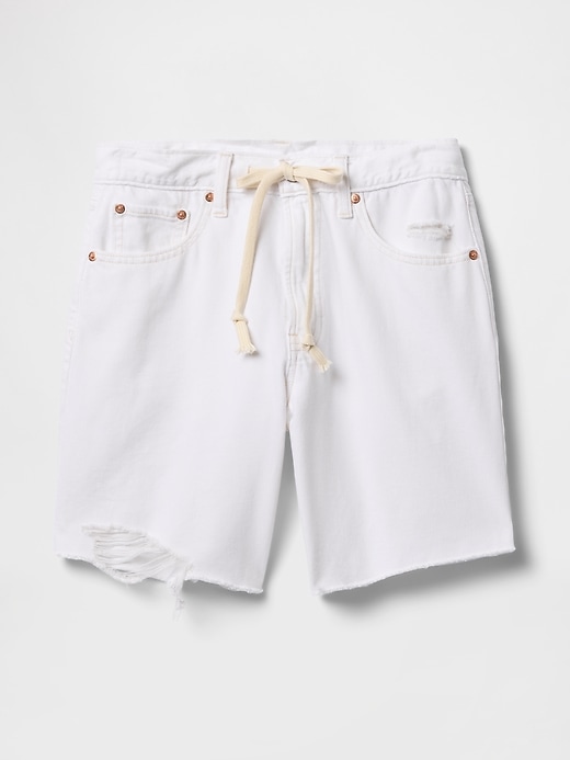 8 mid rise 90s loose denim bermuda shorts