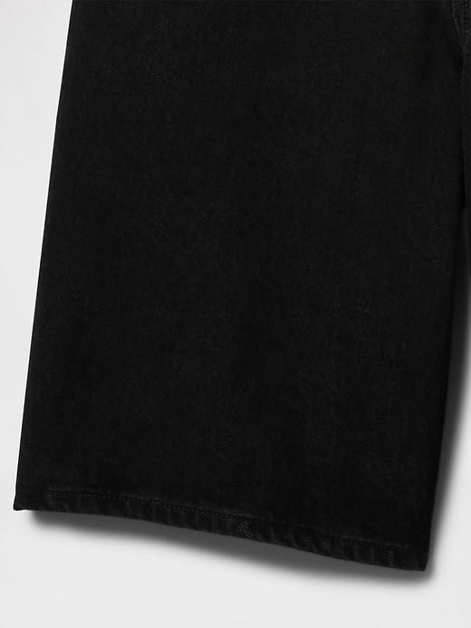 11 mid rise longline denim shorts