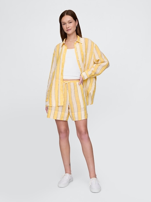 bequeme shorts aus 100 leinen