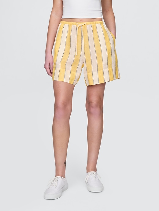 bequeme shorts aus 100 leinen