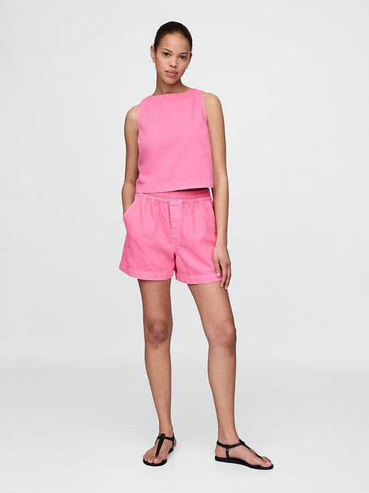 ultrasoft denim easy shorts