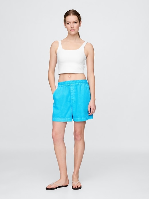 ultrasoft denim easy shorts