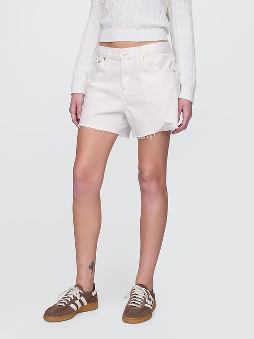 4 mid rise ultrasoft relaxed cutoff shorts