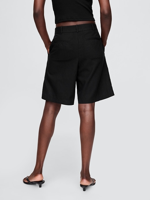 365 low rise leinenmisch-hosenshorts
