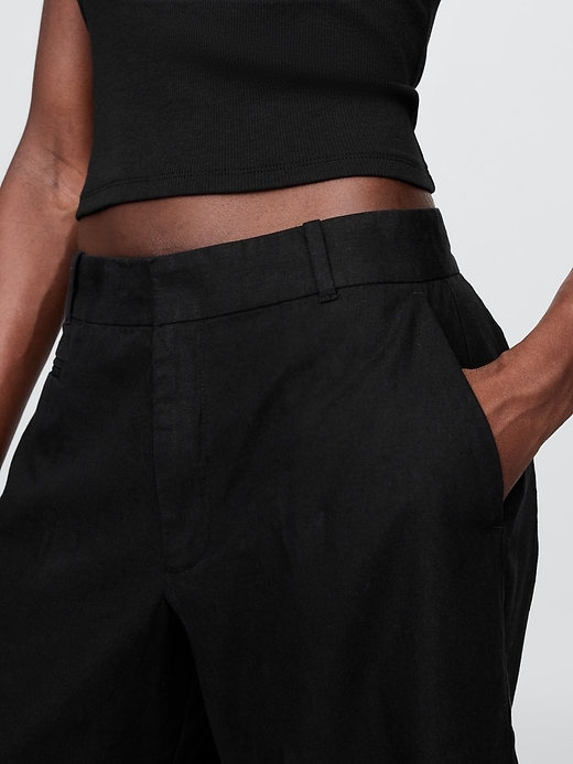 365 low rise leinenmisch-hosenshorts