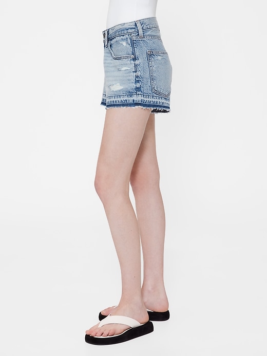 gapstudio low rise stride denim-shorts