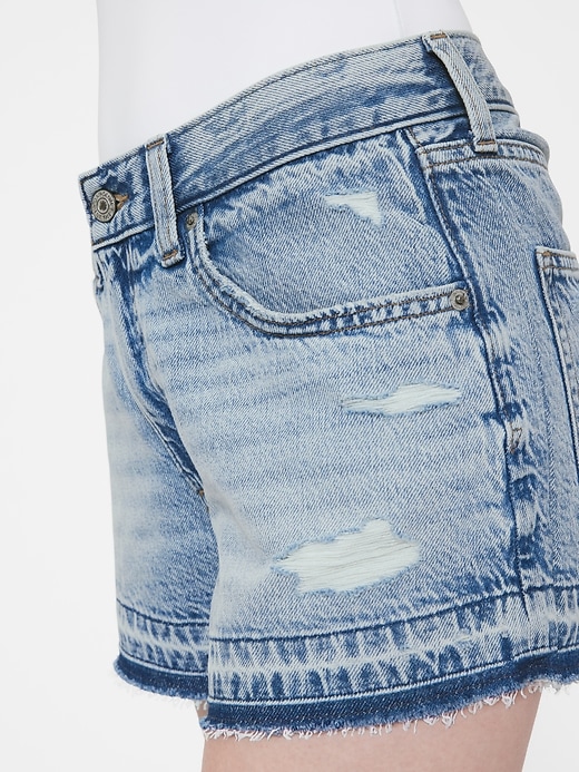 gapstudio low rise stride denim-shorts