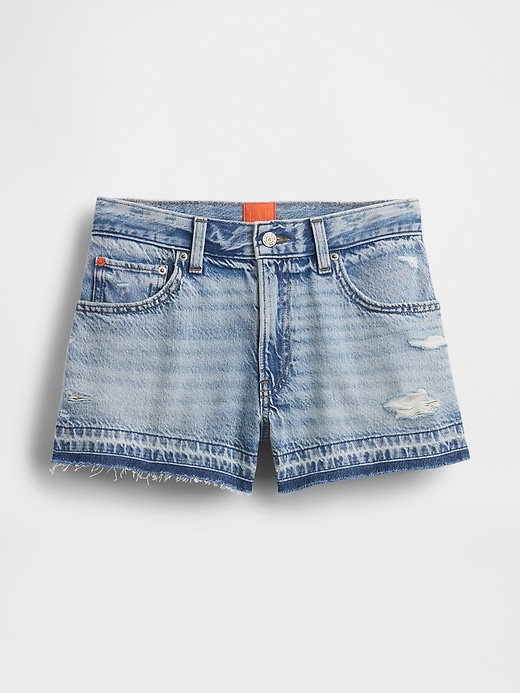 gapstudio low rise stride denim-shorts