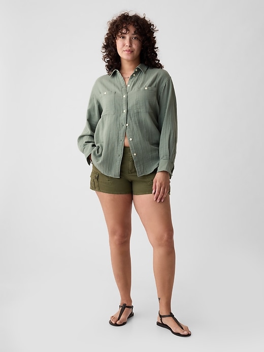 3 low rise y2k cargo-shorts