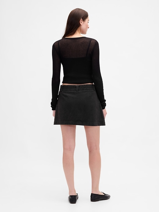 mini-skort mit gürtel