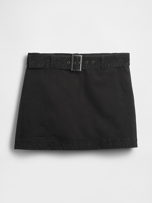 mini-skort mit gürtel