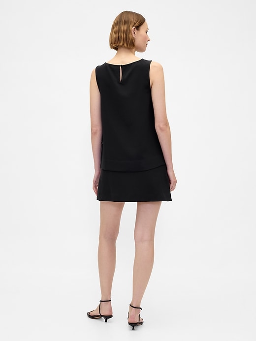 hüftiger mini-skort aus twill