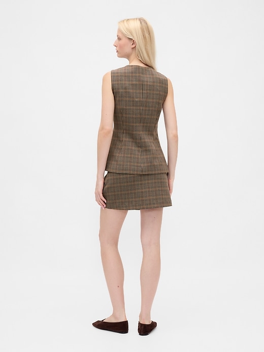 fischgrät-mini-skort