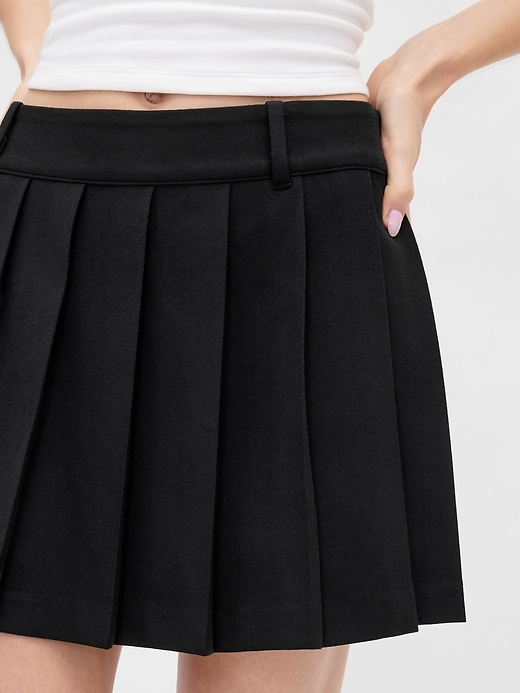 plissierter mini-skort
