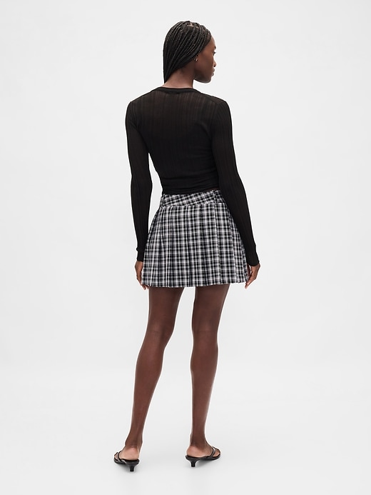 plissierter mini-skort