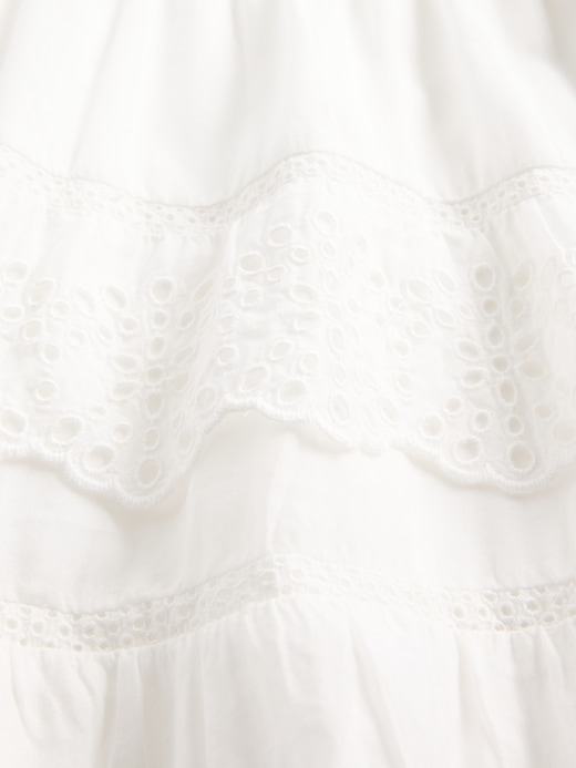 mini-skort mit Ösenrüschen