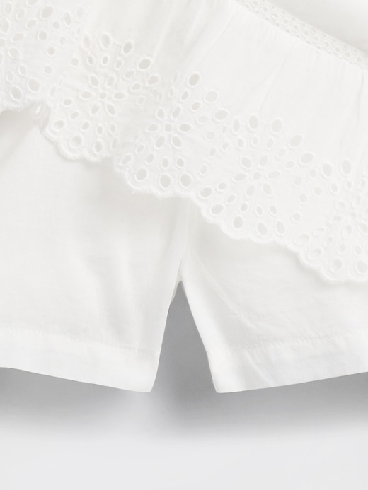 mini-skort mit Ösenrüschen