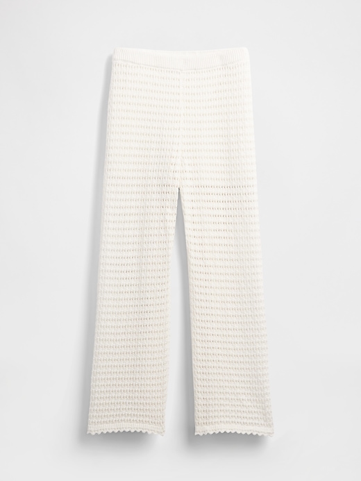 knöchelhohe hose aus 100 baumwolle gehäkelt