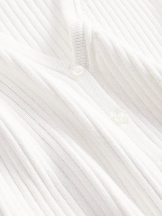 kurzer rippstrick-cardigan