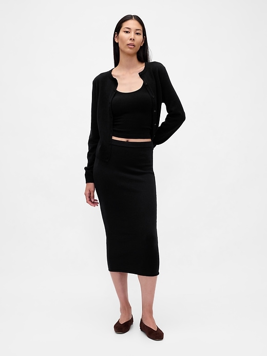 cashsoft crop cardigan