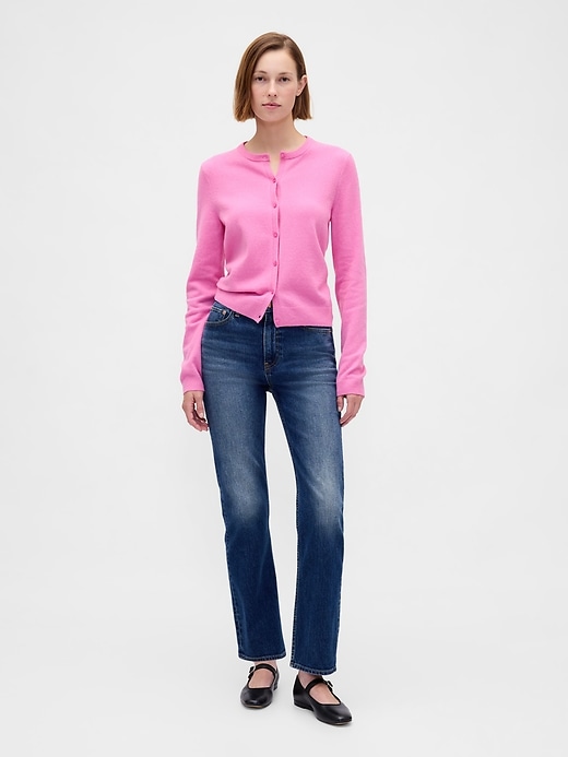 cashsoft crop cardigan
