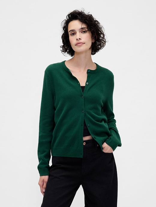 cashsoft crop cardigan
