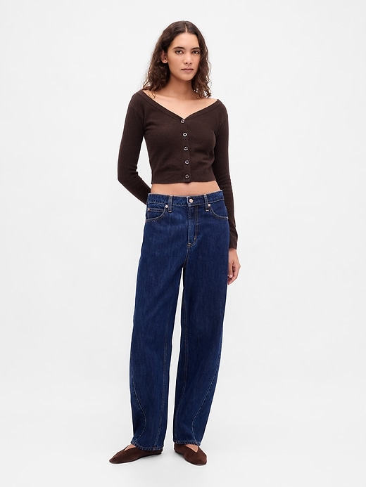leichte cashsoft-crop-strickjacke
