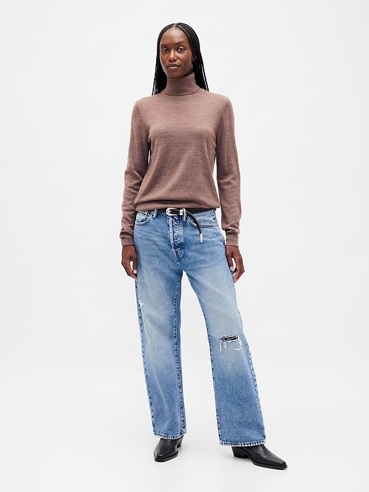 rollkragenpullover aus 100 merinowolle