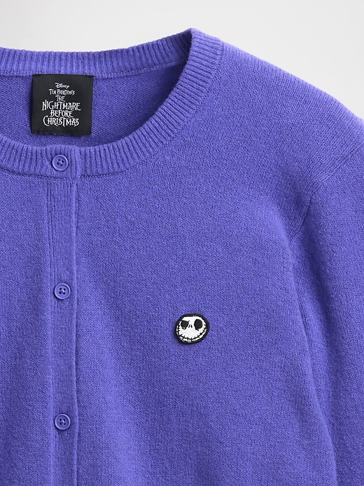 gap × disney tim burtons the nightmare before christmas cashsoft totenkopf-strickjacke