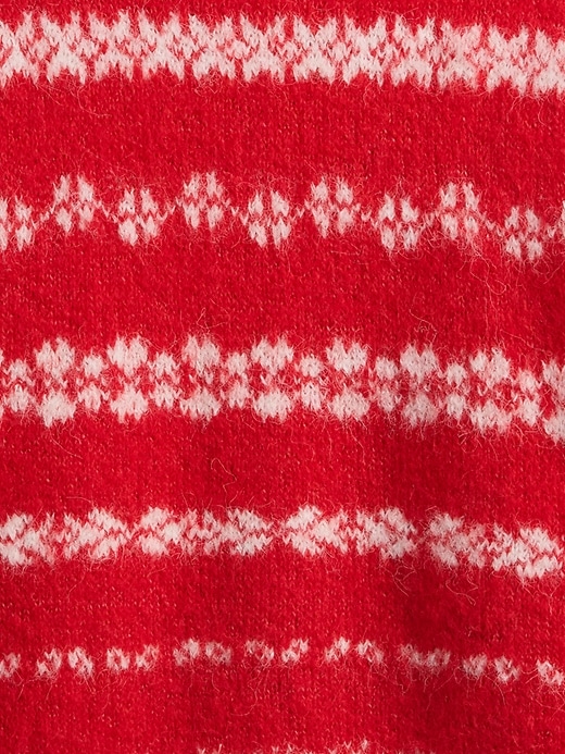flauschiger oversize-pullover mit rundhalsausschnitt
