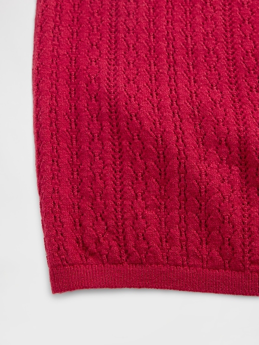 pointelle rollkragenpullover